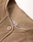 Women's Diamond Quilted Button-Up Padded Jacket